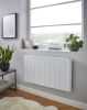 Capri white Horizontal Electric Radiator Room View